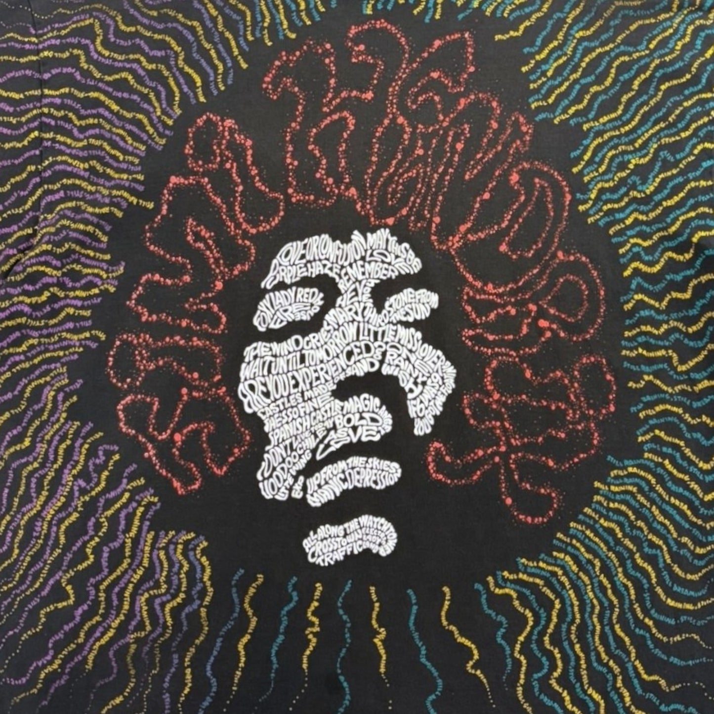 [JIMI HENDRIX] Jimi Hendrix 90's Vintage Overprint T-Shirt XL