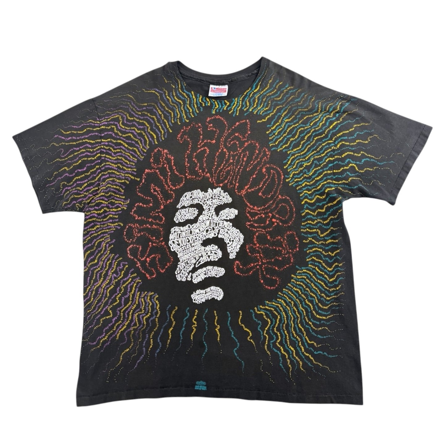 [JIMI HENDRIX] Jimi Hendrix 90's Vintage Overprint T-Shirt XL