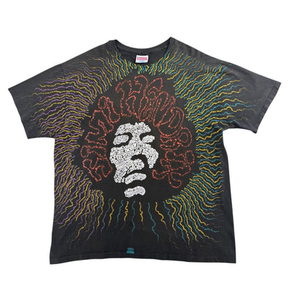 [JIMI HENDRIX] Jimi Hendrix 90's Vintage Overprint T-Shirt XL