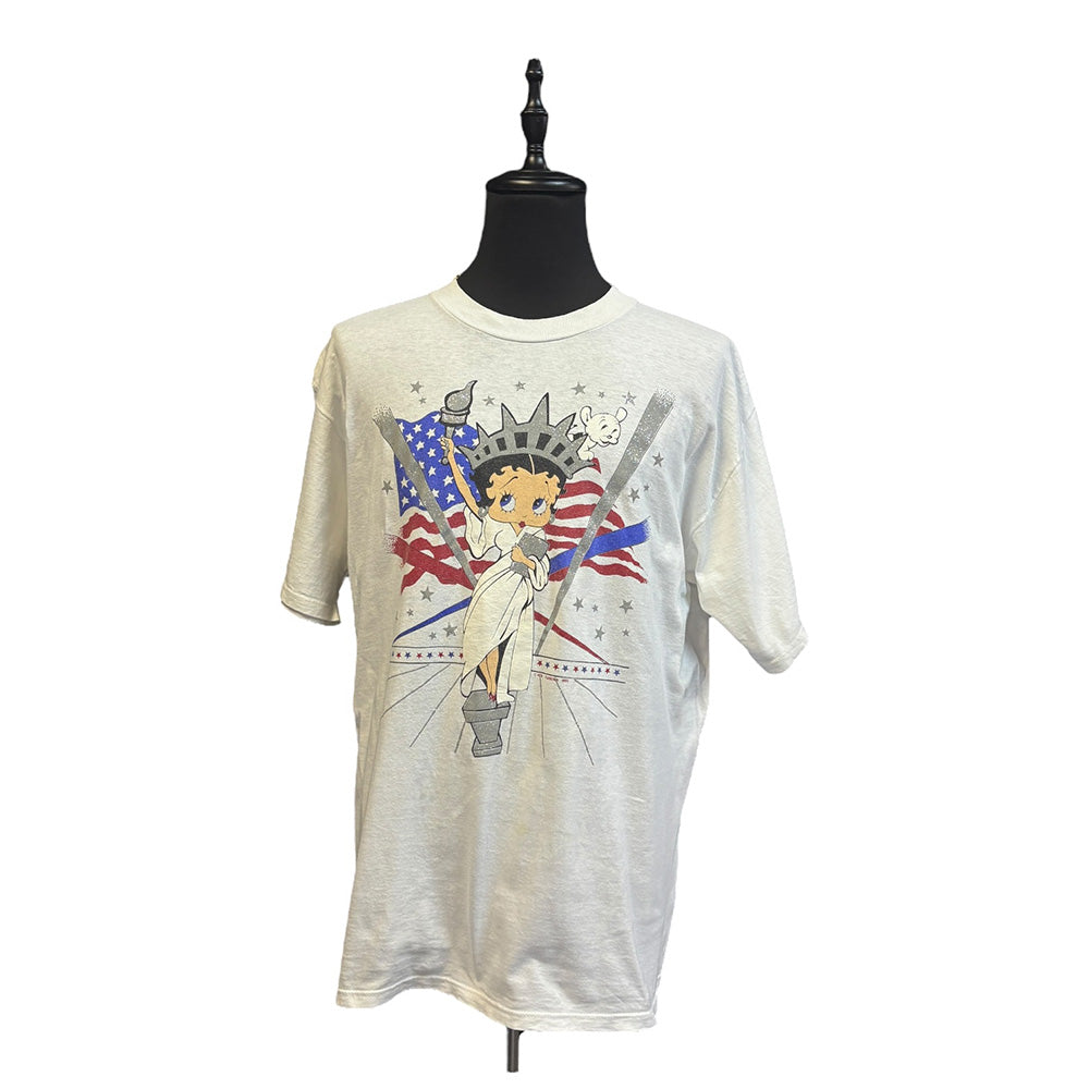 BETTY BOOP Statue of Liberty 90's Vintage T-shirt, Size XL