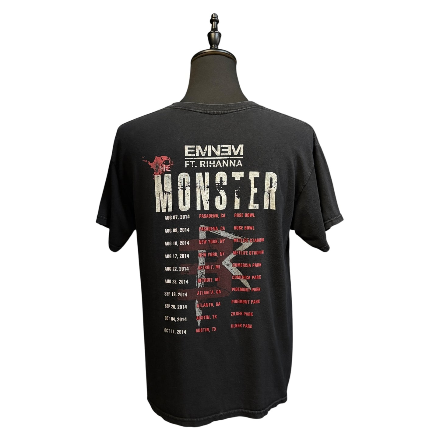 【EMINEM×RIHANNA】エミネム×リアーナ "THE MONSTER TOUR 2014" Tシャツ L相当