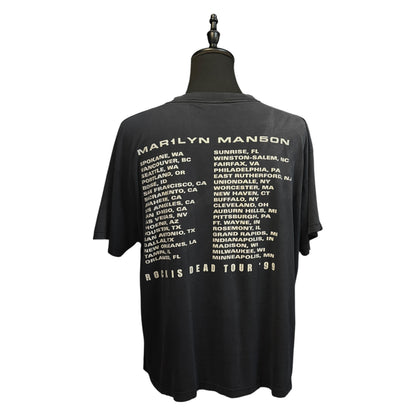 【MARILYN MANSON】マリリンマンソン "ROCK IS DEAD TOUR"  90`s Vintage Tシャツ XL相当