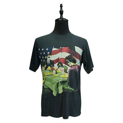 KISS "KISS MY ASS" Vintage T-Shirt, Black, 90s, Size L