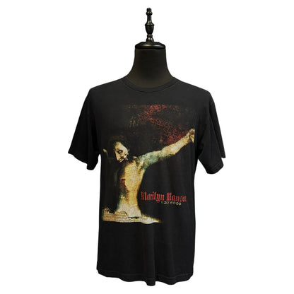【Marilyn Manson】マリリンマンソン "HOLY WOOD Guns,God,And Government" 00's Vintage ツアーTシャツ L