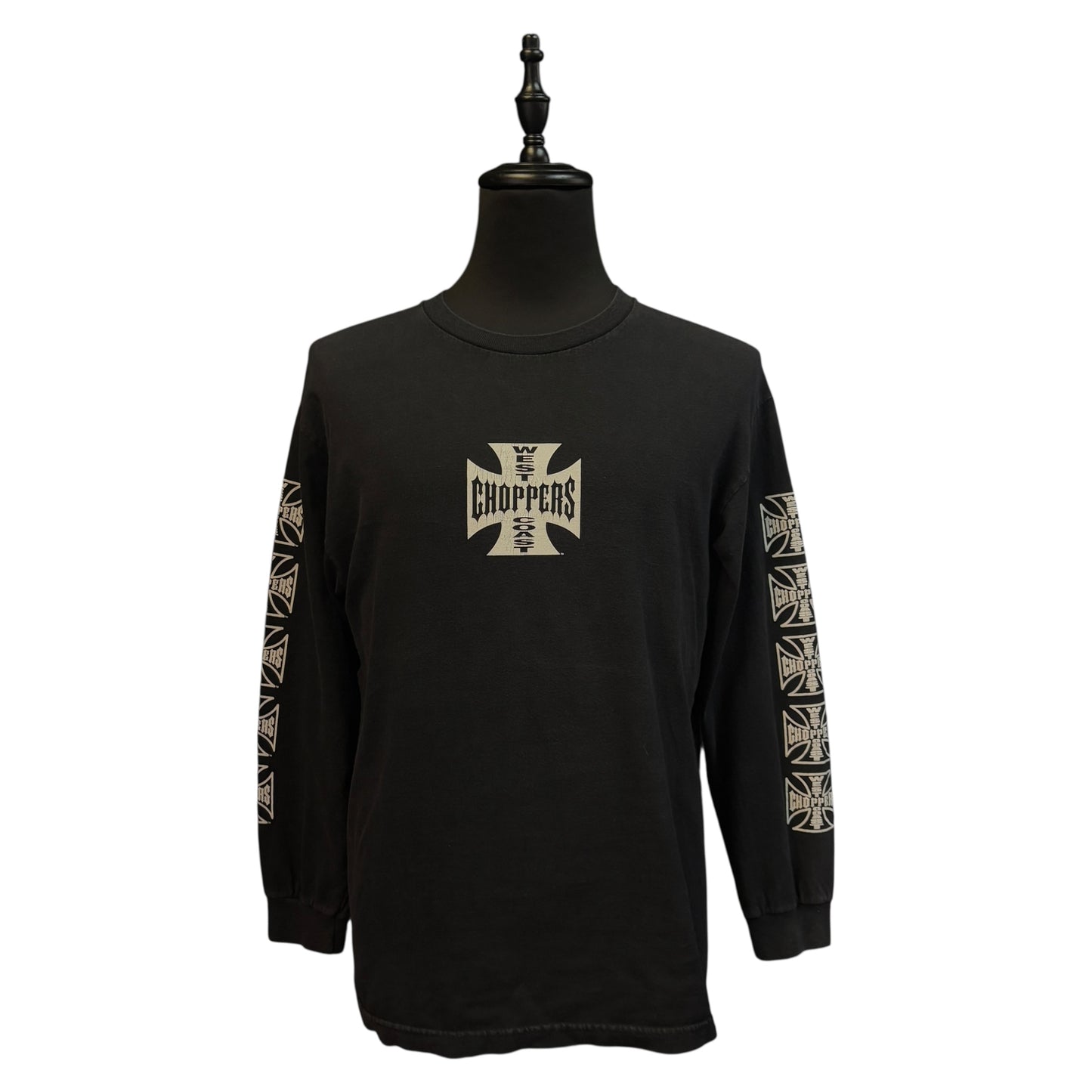 WEST COAST CHOPPERS: West Coast Choppers Logo Long Sleeve T-Shirt, Black, Size L