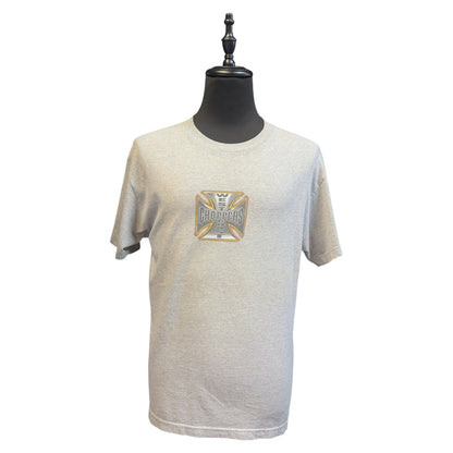 【WEST COAST CHOPPERS】 ウエストコーストチョッパーズ 「Long Beach CA」チョッパーTシャツ/ 90's / L / グレー