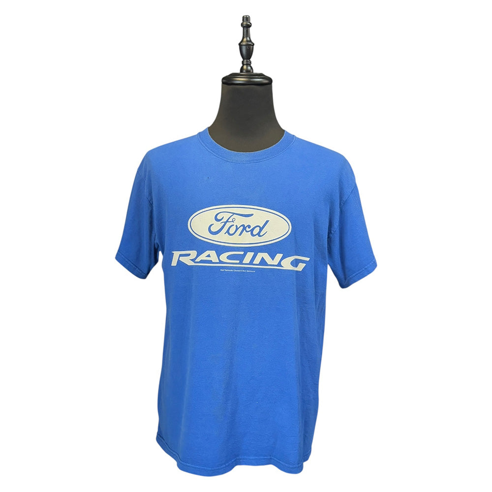 【Ford】フォード RACING レーシング Tシャツ ブルー L