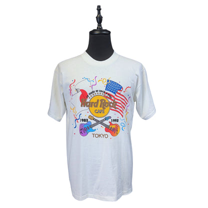 [Hard Rock Cafe] Hard Rock Cafe Tokyo 10th Anniversary T-shirt / TOKYO 10th Anniversary T-shirt 90's L