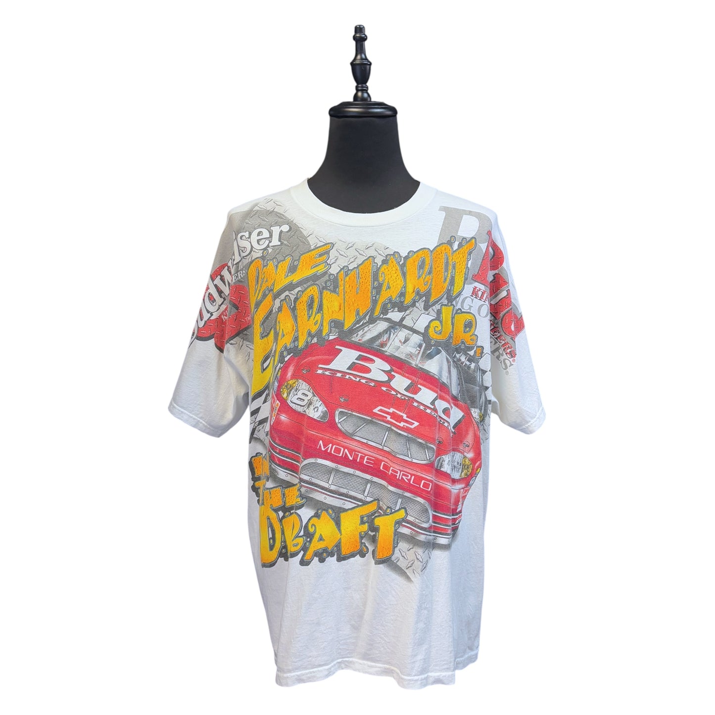 【Budweiser×NASCAR #8 Dale Jr.】バドワイザー×ナスカー #8 デイル・ジュニア AOP オールオーバープリント  Tシャツ XL