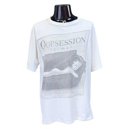 Betty Boop "OOPSESSION for men" Sexy Art 90's Vintage T-shirt, Size XL
