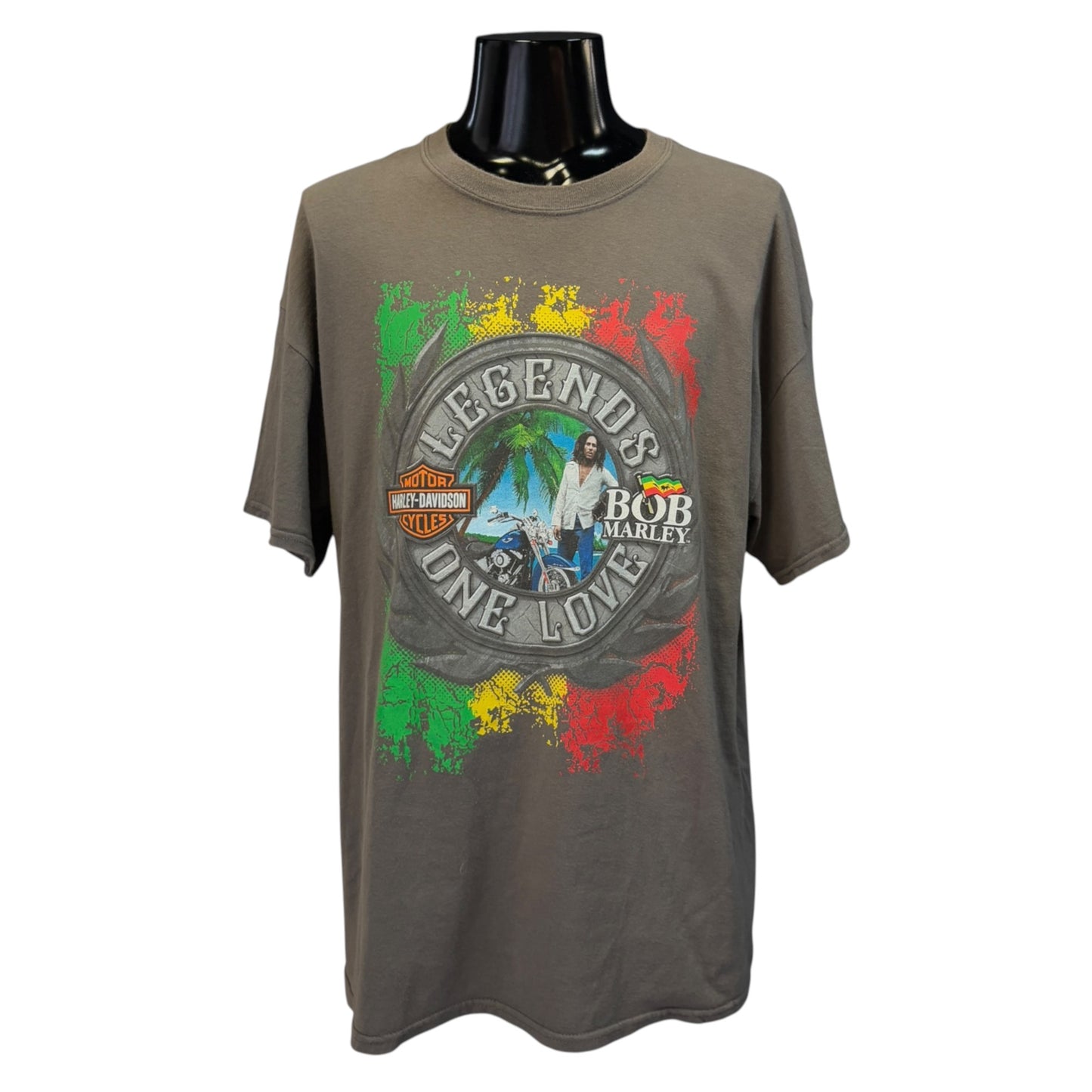 [HARLEY DAVIDSON] Harley Davidson BOB MARLEY Bob Marley T-shirt XL