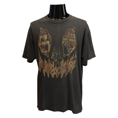 [HARLEY DAVIDSON] Harley Davidson Hanes Body T-shirt (Size L)