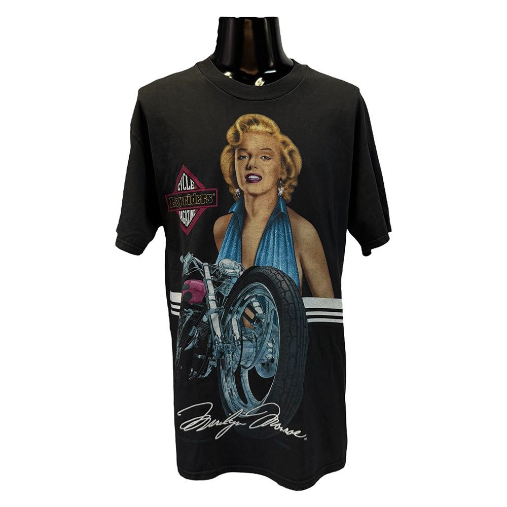 [MARILYN MONROE] Marilyn Monroe "Easyriders magazine" 90's Vintage T-shirt L