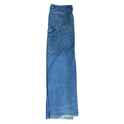 Carhartt Double Knee Double Front Logger Dungaree Denim Painter Pants, 34in.