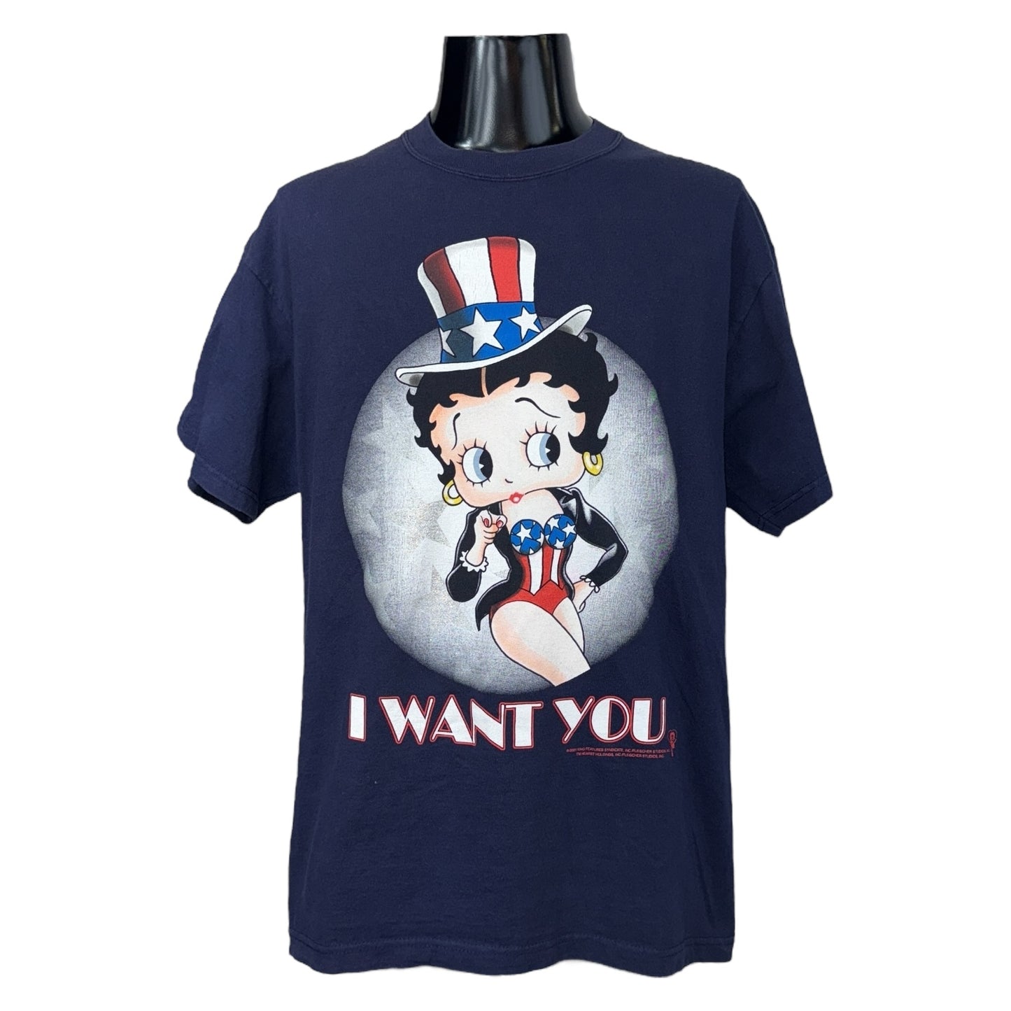 【BETTY BOOP】ベティブープ I WANT YOU Tシャツ L