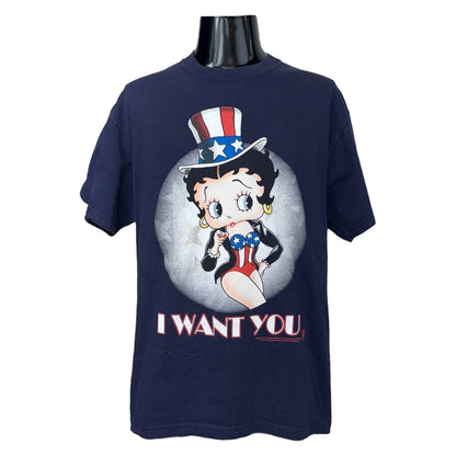 【BETTY BOOP】ベティブープ I WANT YOU Tシャツ L