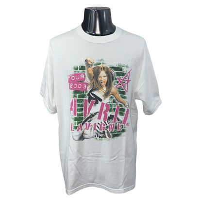 [AVRIL LAVIGNE] Avril Lavigne PUNK RULES TOUR 2003 T-shirt L