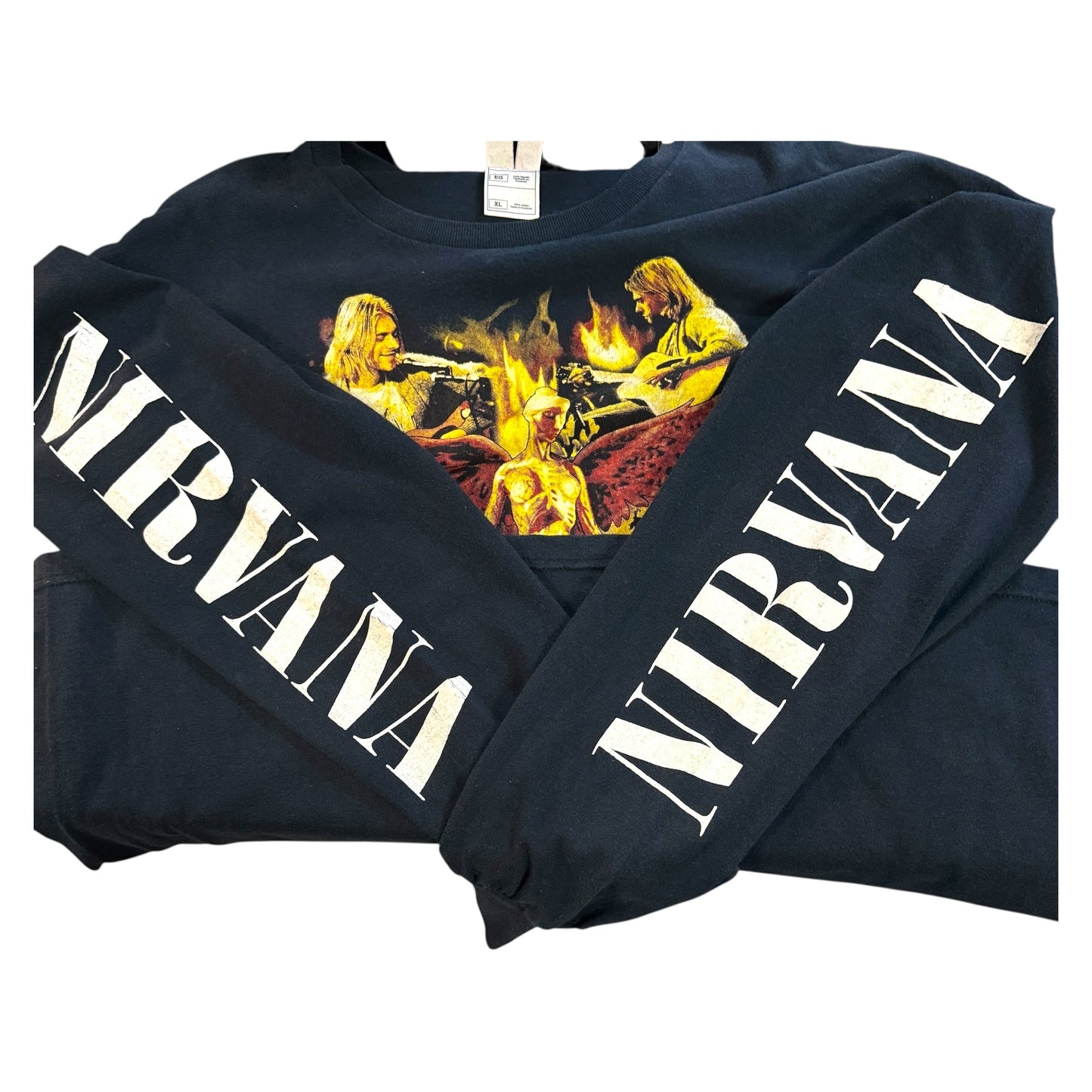 【NIRVANA】ニルヴァーナ “ANGEL × LIVE PHOTO”  ロングスリーブTシャツ