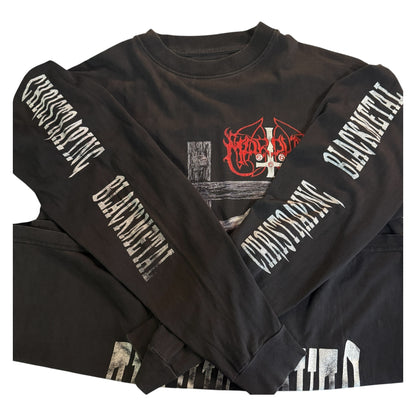 【MARDUK】マーダック　Christraping Black Metal ロングTシャツ XL相当