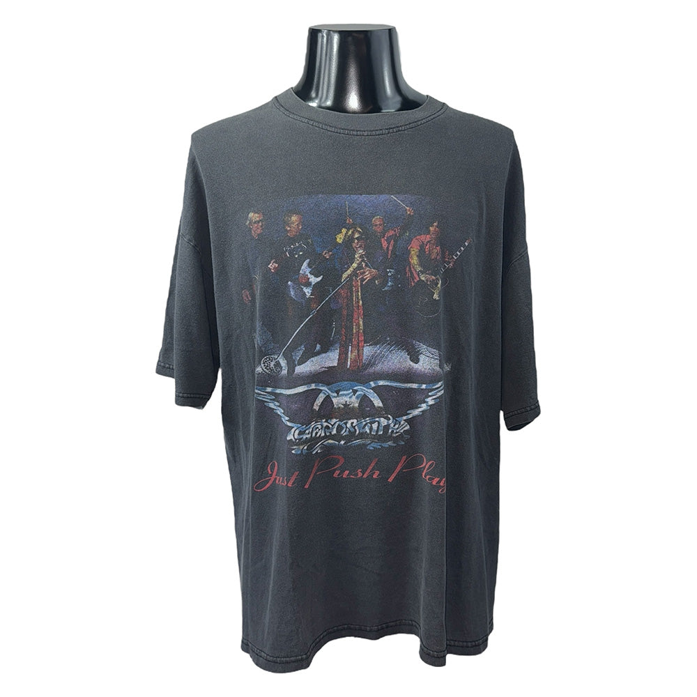 AEROSMITH - AEROSMITH JUST PUSH PLAY TOUR 2001 Hajime Sorayama T-shirt, XL