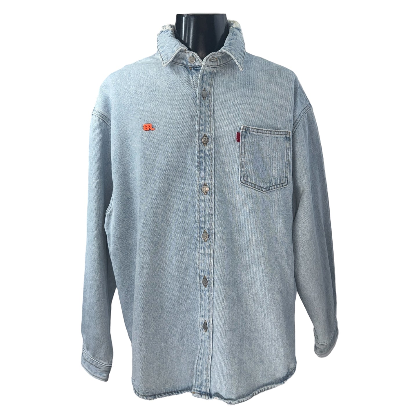 [ERLxLevi's] ERL Levi's 23AW Overshirt Woven Denim Shirt (Size XL)