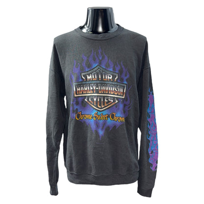 【HARLEY DAVIDSON】ハーレーダビッドソン 「Chrome Sweet Chrome」スウェット L