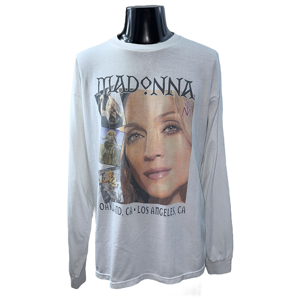 [MADONNA] Madonna "DROWNED WORLD TOUR 2001" Long Sleeve T-Shirt (Size XL)
