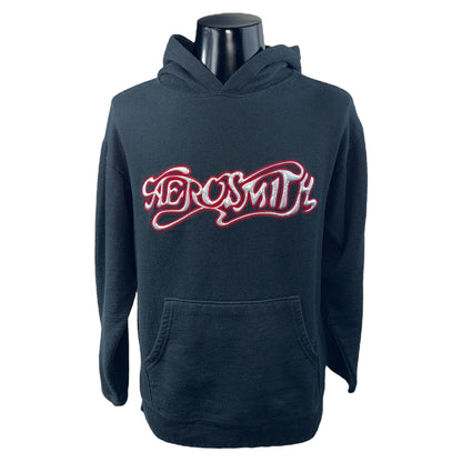 【AEROSMITH】エアロスミス Metallic Puffy Logo Hoodie パーカー M
