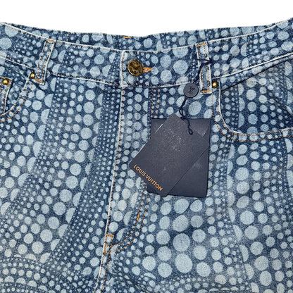 [LOUIS VUITTON] Louis Vuitton Yayoi Kusama All-Over Pumpkin Denim Pants RM232H YN3 HOD30W Size 32