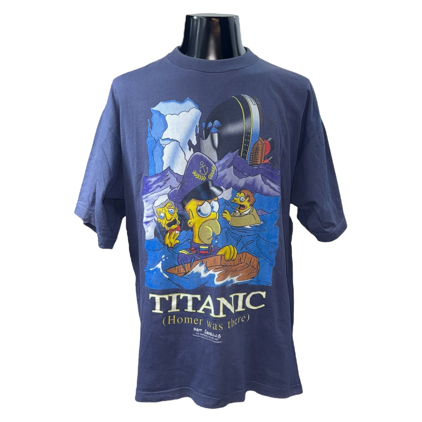 [SIMPSONS TITANIC] The Simpsons Titanic T-shirt XL