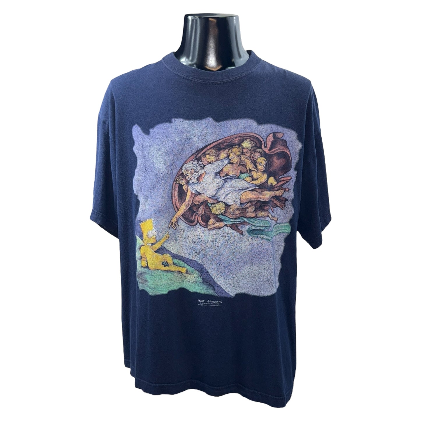 [BART SIMPSON] Bart Simpson CREATION OF ADAM T-shirt XL