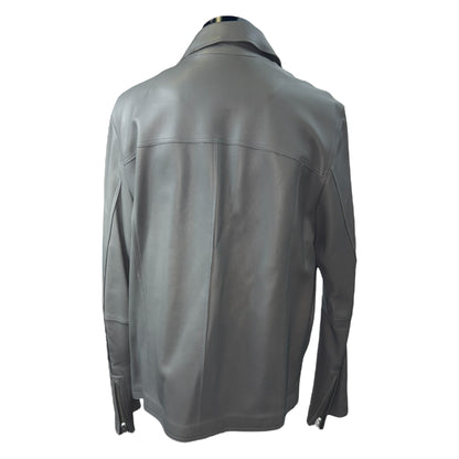 [DIESEL] Gray leather jacket