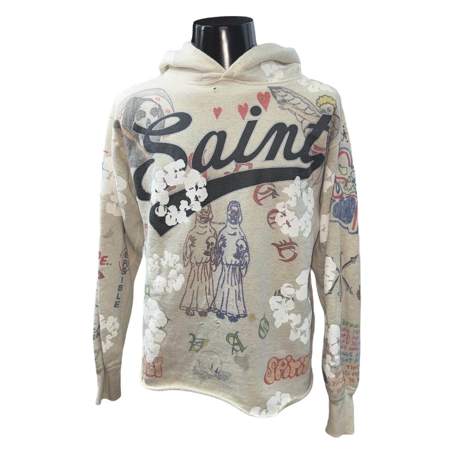 [SAINT Mxxxxxx×Denim Tears] Saint Michael×Denim Tears HOODIE GREENAFFITTI pullover hoodie