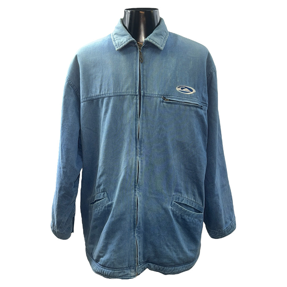 【QUIKSILVER】クイックシルバー デニムカバーオールジャケット L