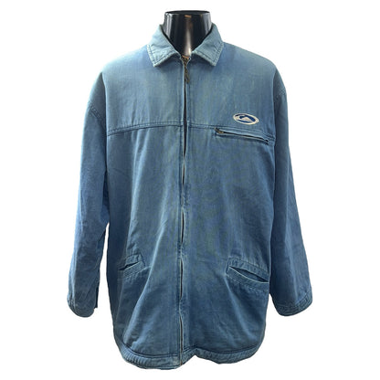 【QUIKSILVER】クイックシルバー デニムカバーオールジャケット L