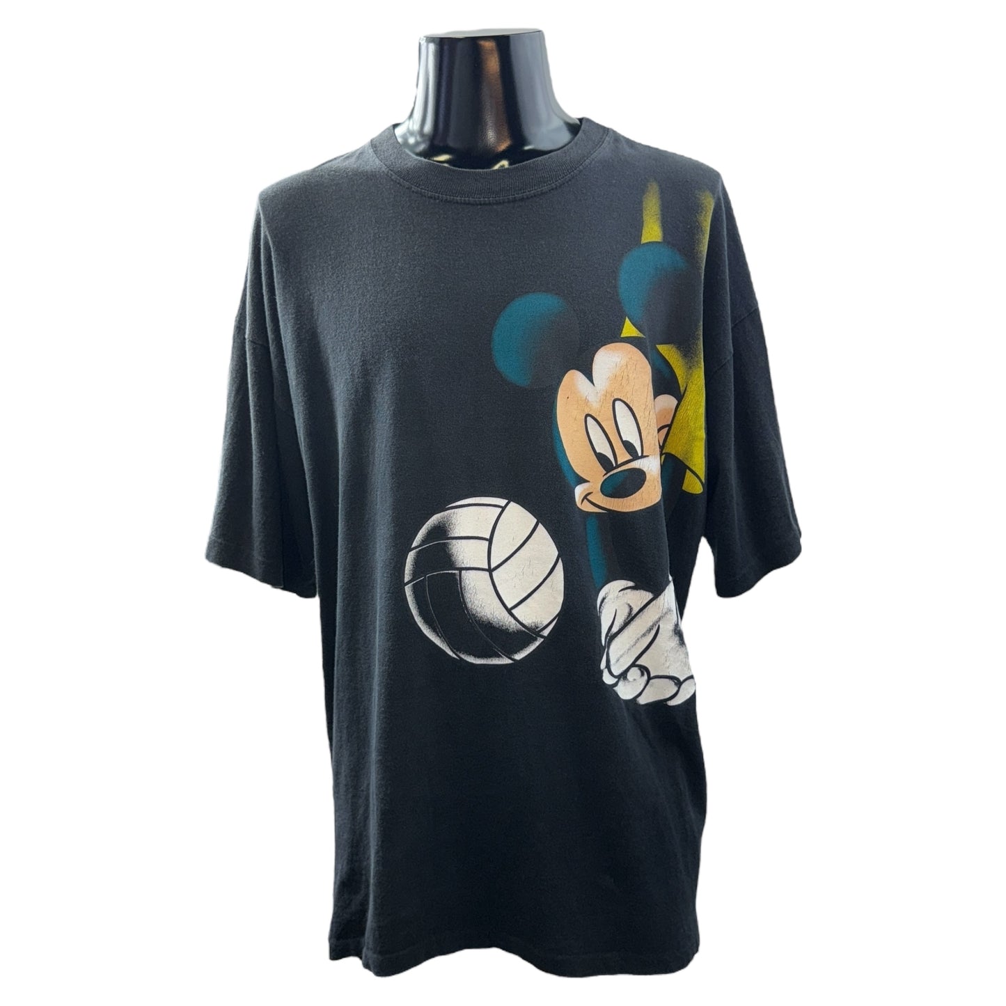 [DISNEY] Disney Mickey "VOLLEYBALL" 90's Vintage T-shirt