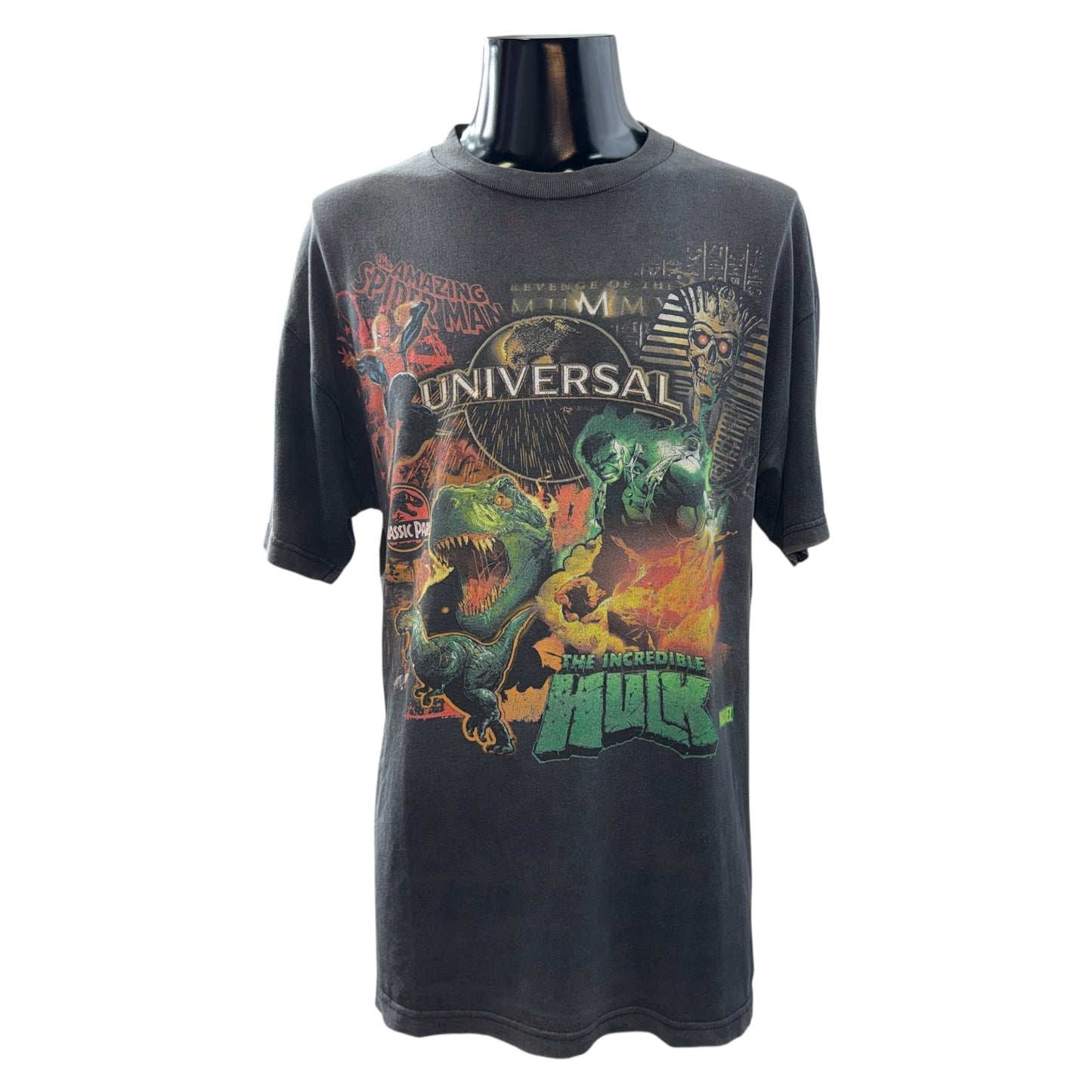 [UNIVERSAL] Universal Vintage Spider-Man Jurassic Park Hulk T-shirt