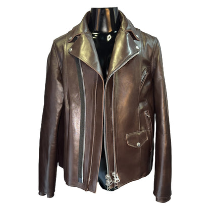 [sacai] Sacai Leather Jacket, Brown, Size 2