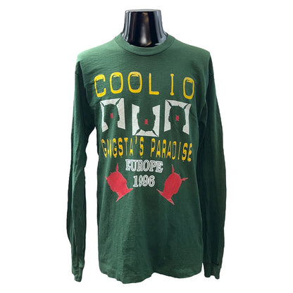 [COOLIO] Coolio "GANSTA'S PARADISE EUROPE 1996" Vintage Long Sleeve T-Shirt