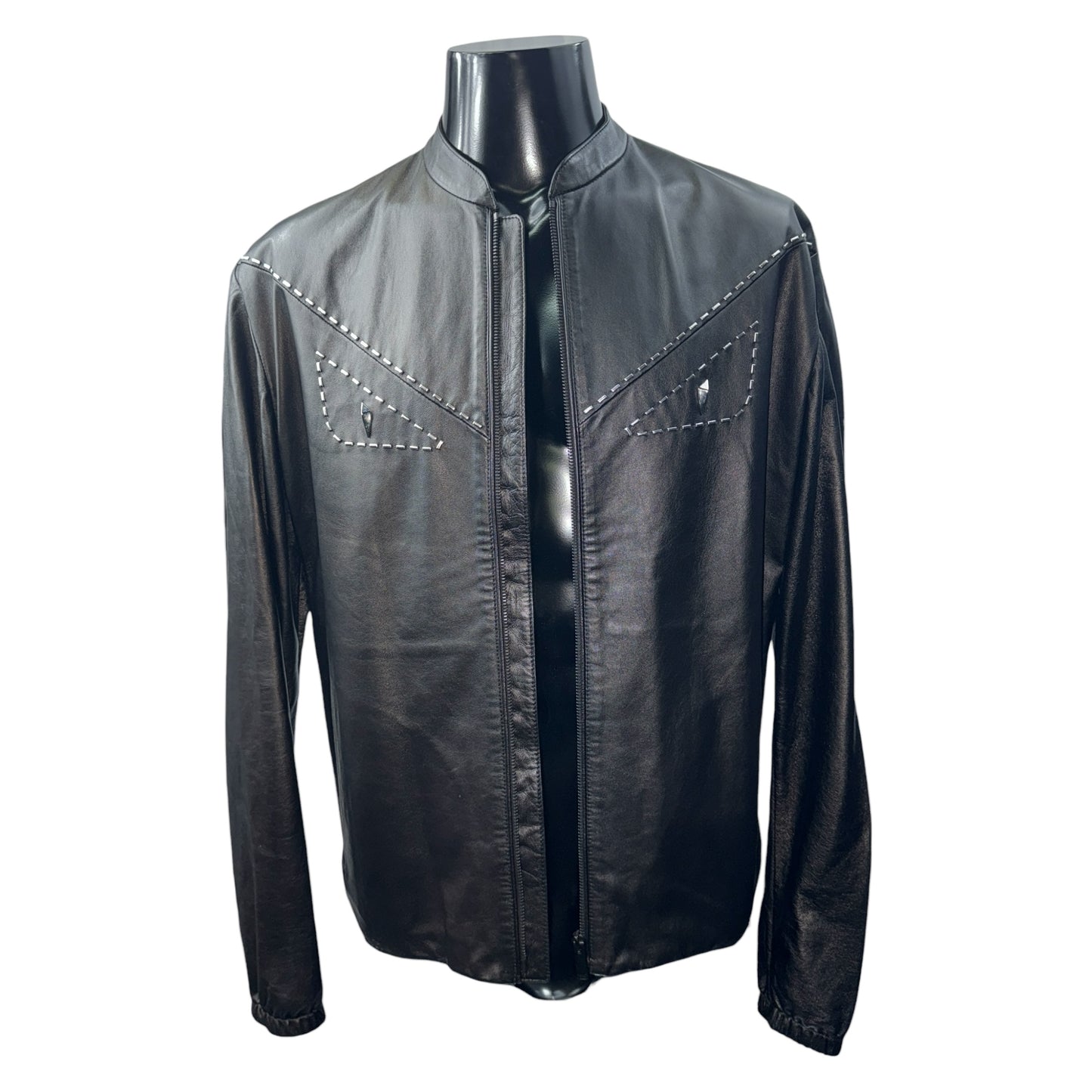 [FENDI] Fendi "BAG BUGS" Leather Jacket