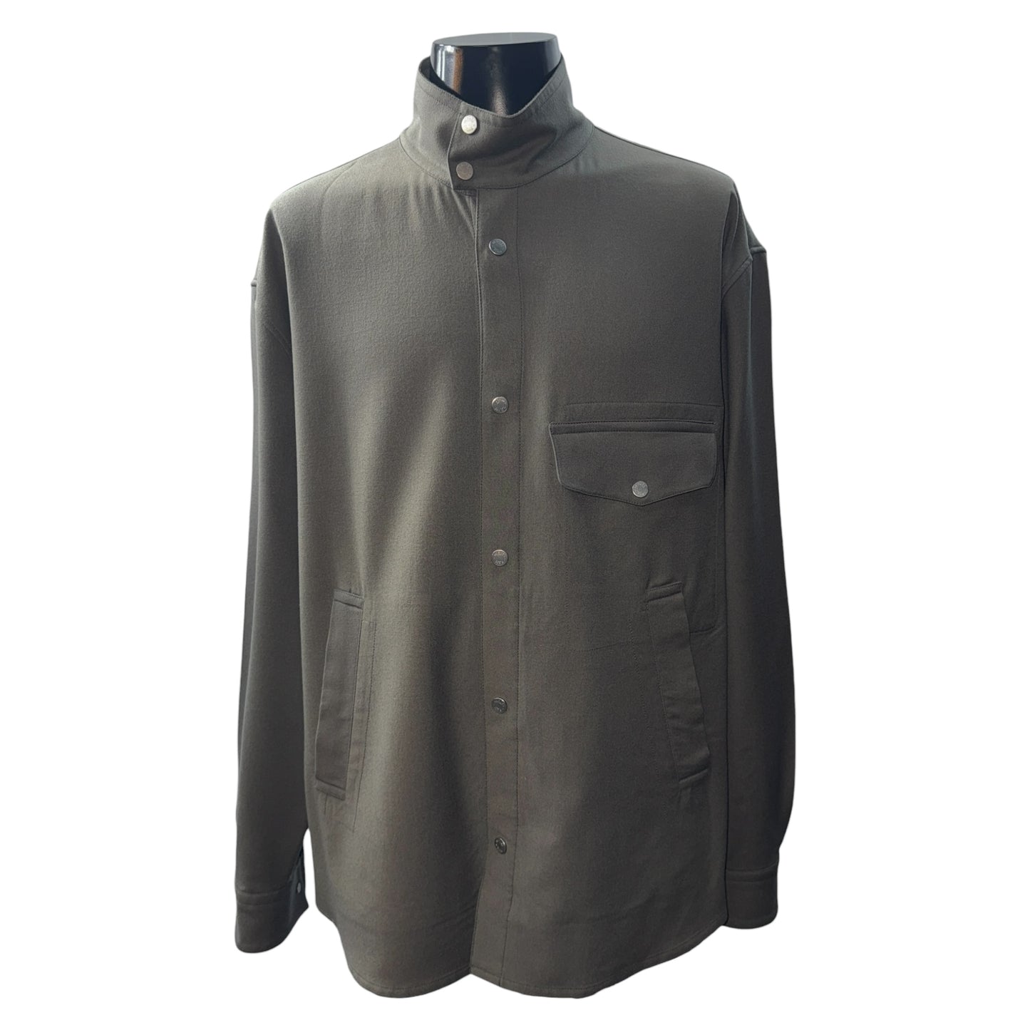 [HERMES] Hermès Serie Button Boxy Fit Overlap Pocket Cotton Jacket