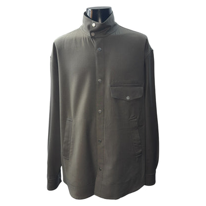 [HERMES] Hermès Serie Button Boxy Fit Overlap Pocket Cotton Jacket