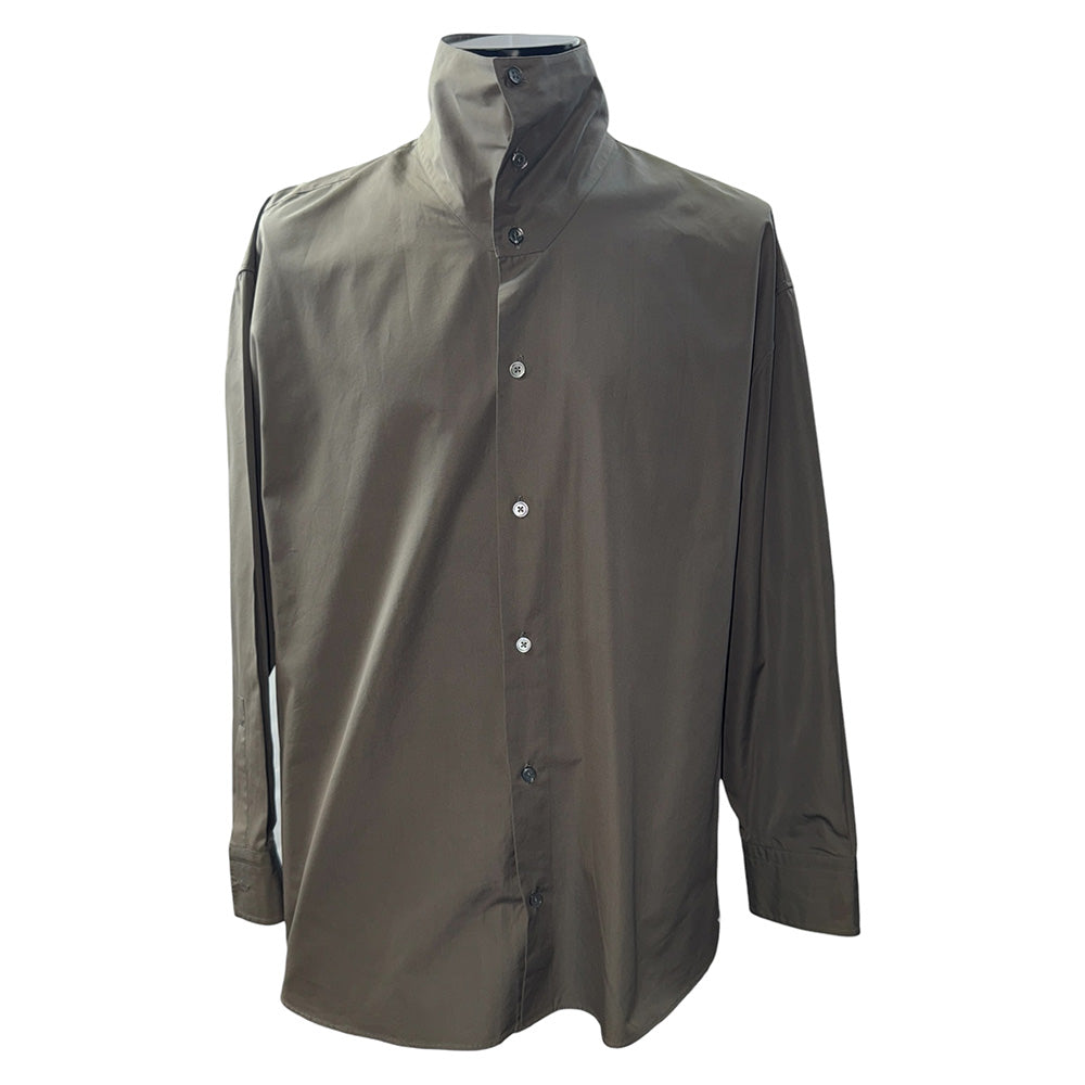 [HERMES] Hermes Serie Button Stand Collar Shirt