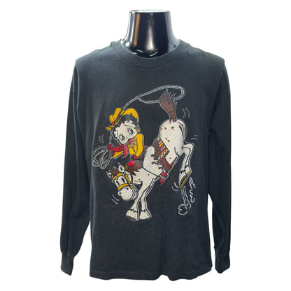 [BETTY BOOP] Betty Boop COWGIRL Vintage Long Sleeve T-Shirt