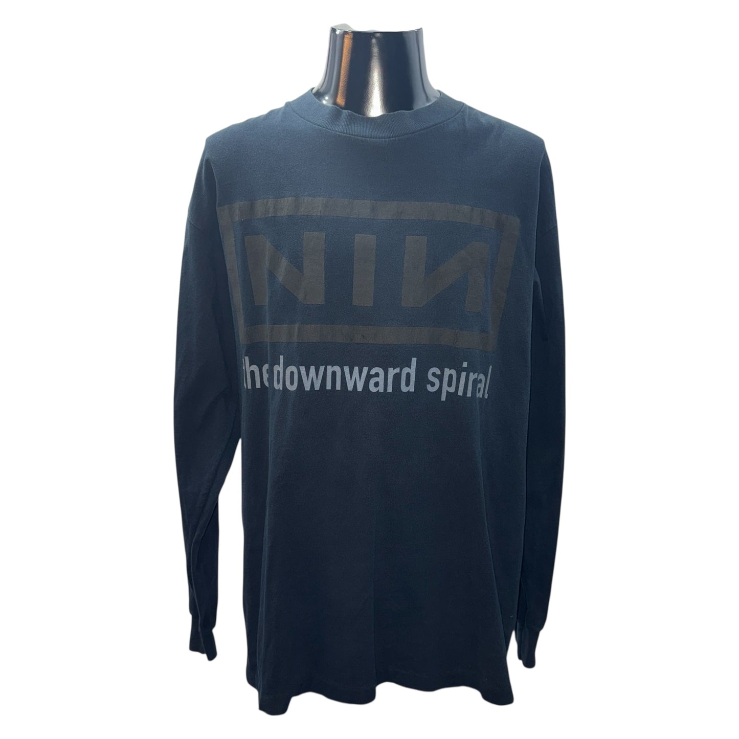 【NINE INCH NAILS】ナイン・インチ・ネイルズ 1994 "The Downward Spiral" ロングT All Spoetタグ
