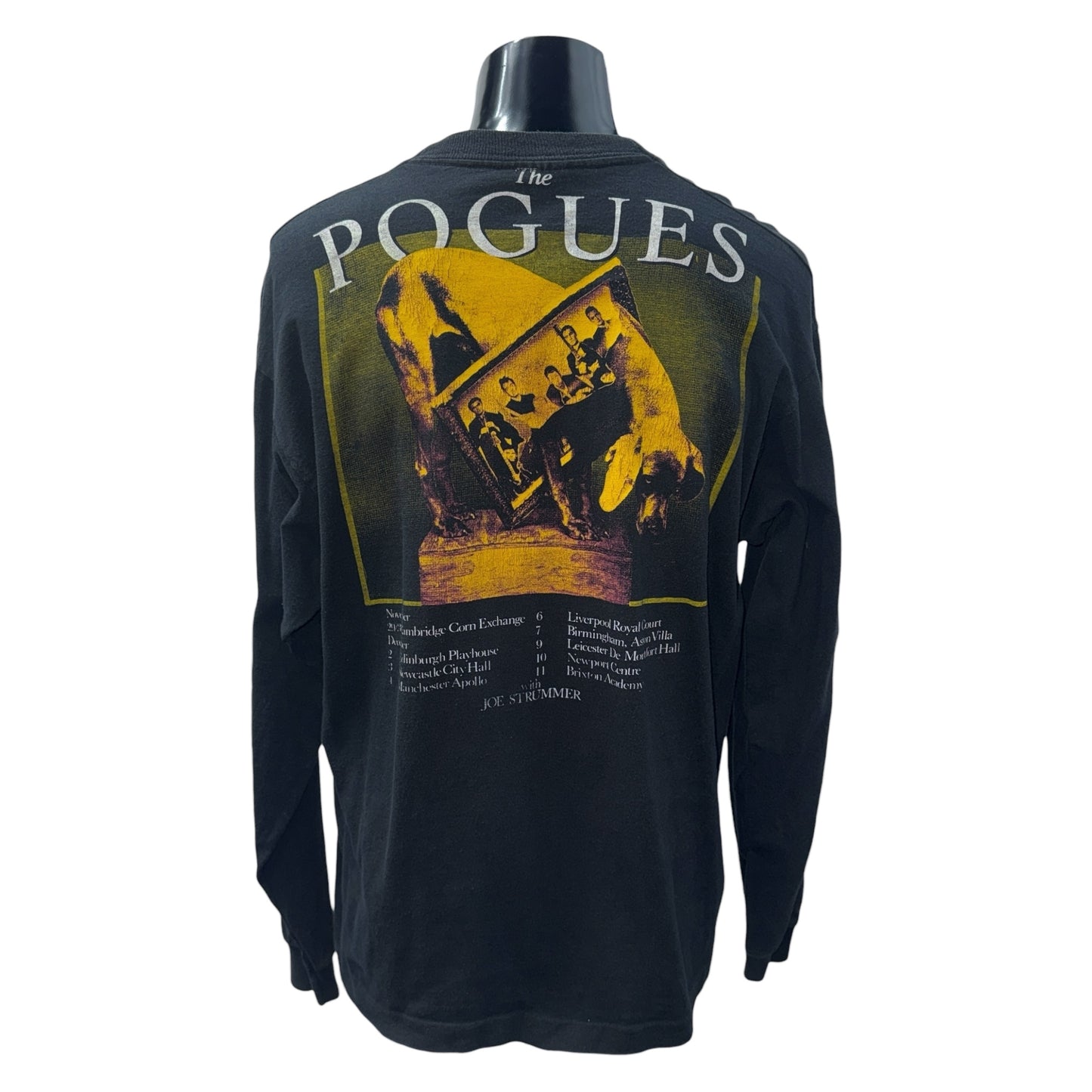 [THE POGUES] The Pogues "WORLD TOUR '91" Vintage Long-Sleeved T-Shirt
