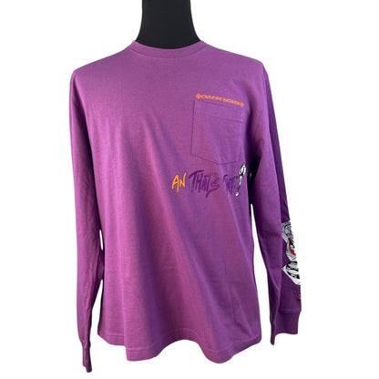 [CHROME HEARTS] Chrome Hearts MATTY BOY PPO I WANT MORE NOT LESS LS T-SHIRT PURPLE Long Tee