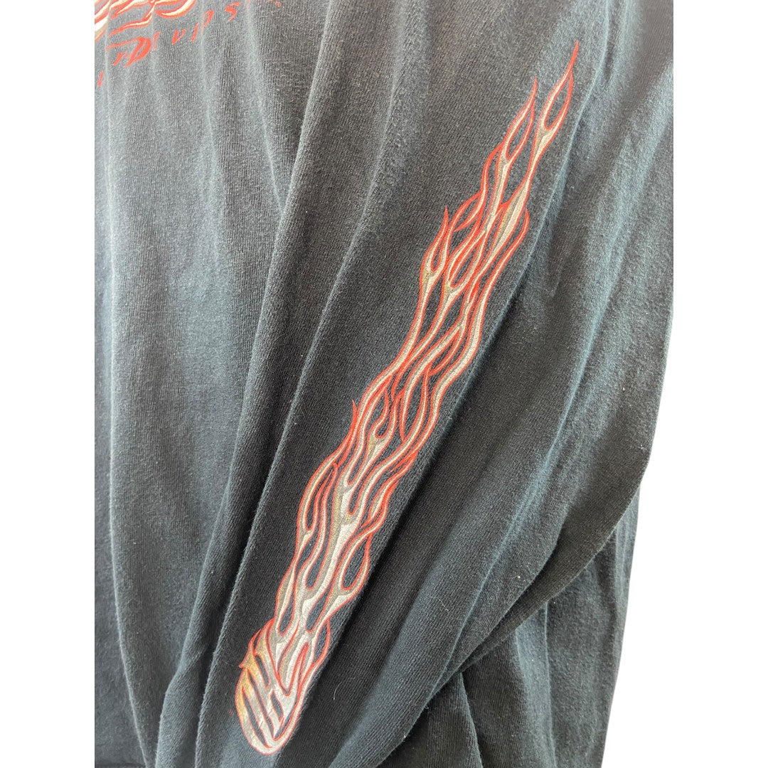 【Harley Davidson】ハーレーダビッドソン ロングTシャツ（ブラック）アメリカン・イーグルバックプリント/L、XL相当