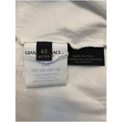 【versace】ベルサーチ/womensロゴTシャツ/The Clans of/白/サイズ40