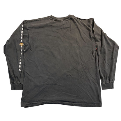 【The Rolling Stones × Harley-Davidson】ローリングストーンズ　ハーレー 90’s VintageロンTシャツ L